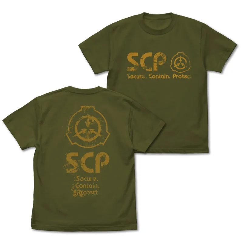 SCP財団 ヴィンテージロゴ Tシャツ/MOSS-L