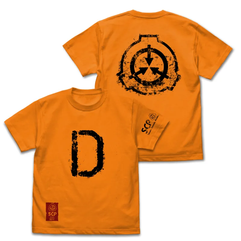 SCP財団 Dクラス職員 Tシャツ/ORANGE-L