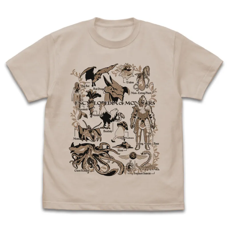 魔物図鑑 Tシャツ/SAND BEIGE-L