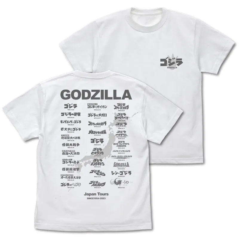 ゴジラツアー Tシャツ Ver.2.0/WHITE-XL