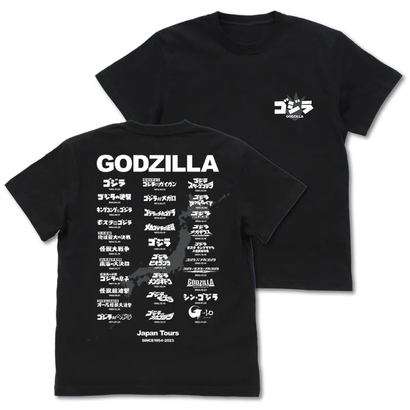 ゴジラツアー Tシャツ Ver.2.0/BLACK-XL