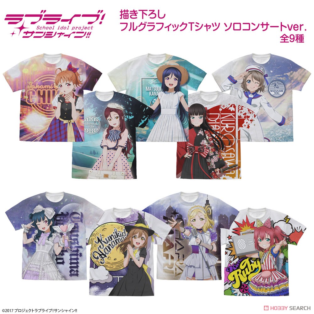 描き下ろし 黒澤ルビィ フルグラフィックTシャツ ソロコンサートver./WHITE-S 3