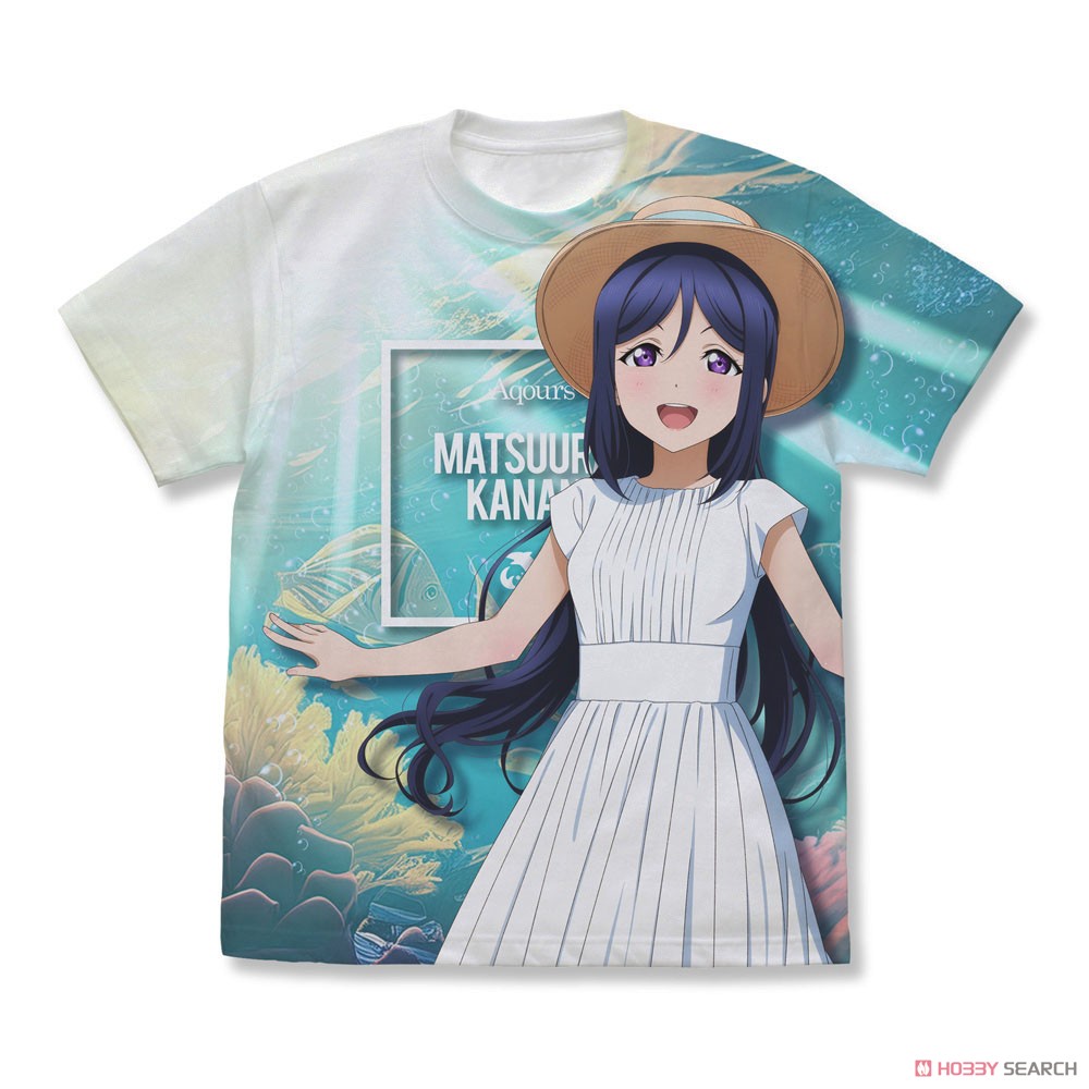 描き下ろし 松浦果南 フルグラフィックTシャツ ソロコンサートver./WHITE-L 2