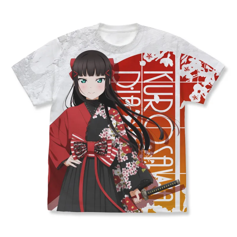 描き下ろし 黒澤ダイヤ フルグラフィックTシャツ ソロコンサートver./WHITE-S