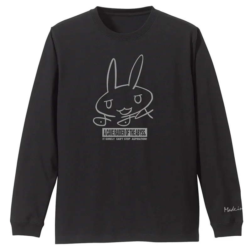 ナナチのサイン 袖リブロングスリーブTシャツ/BLACK-XL