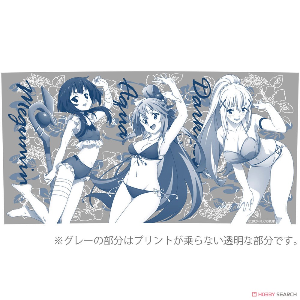 水着のアクア・めぐみん・ダクネス グラス 3