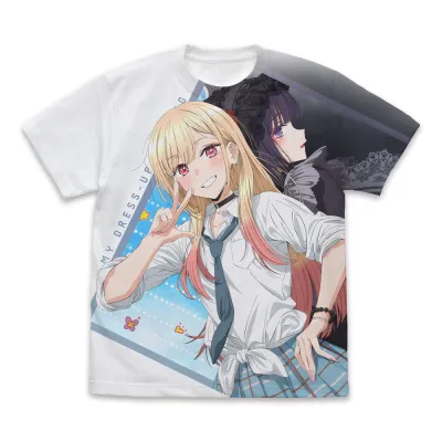 喜多川海夢 フルグラフィックTシャツ/WHITE-S