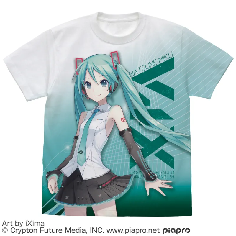 初音ミク V4X フルグラフィックTシャツ/XL