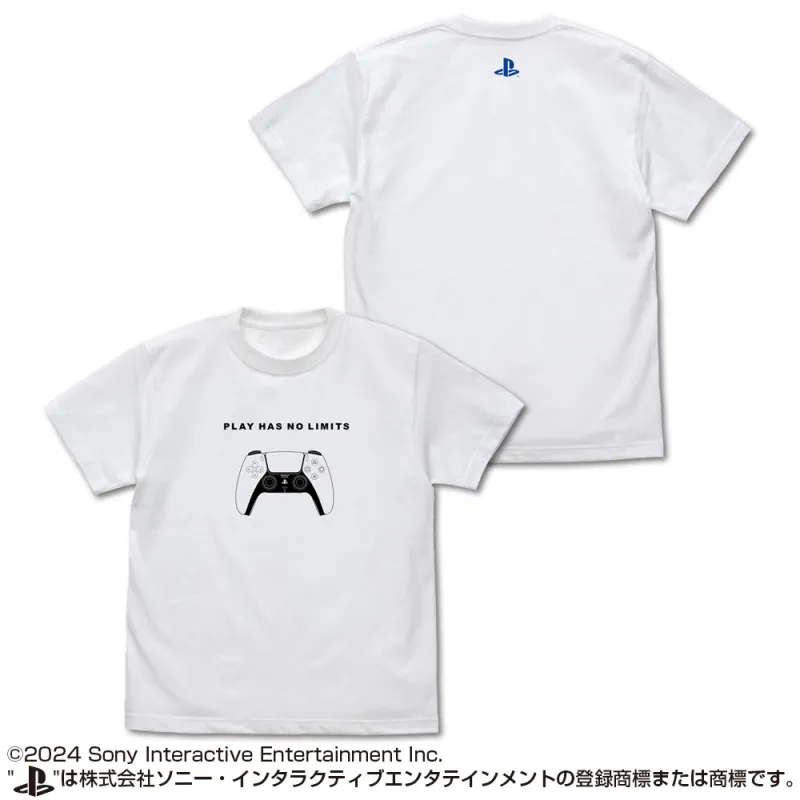 Tシャツ for PlayStation 5 DualSenseワイヤレスコントローラー/WHITE-L