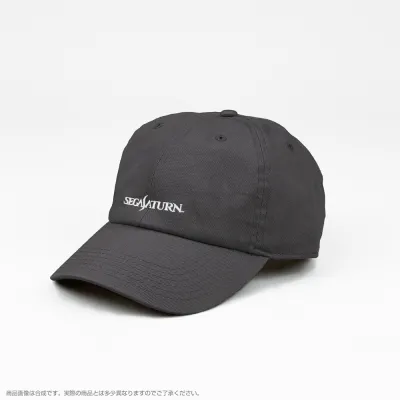 セガサターン 刺繍ローキャップ/CHARCOAL