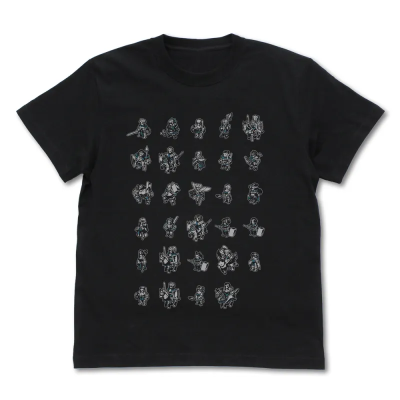 コルニア王国 2Dキャラクター Tシャツ/BLACK-M