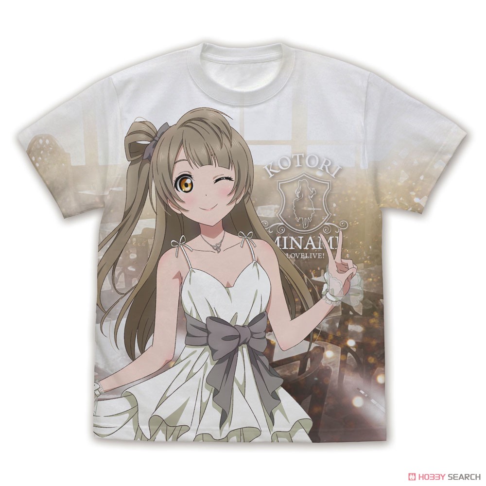 描き下ろし 南 ことり フルグラフィックTシャツ パーティードレス2024/WHITE-XL 2