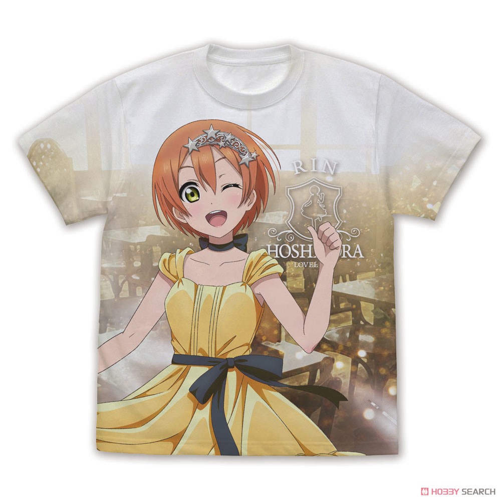 描き下ろし 星空 凛 フルグラフィックTシャツ パーティードレス2024/WHITE-L 2