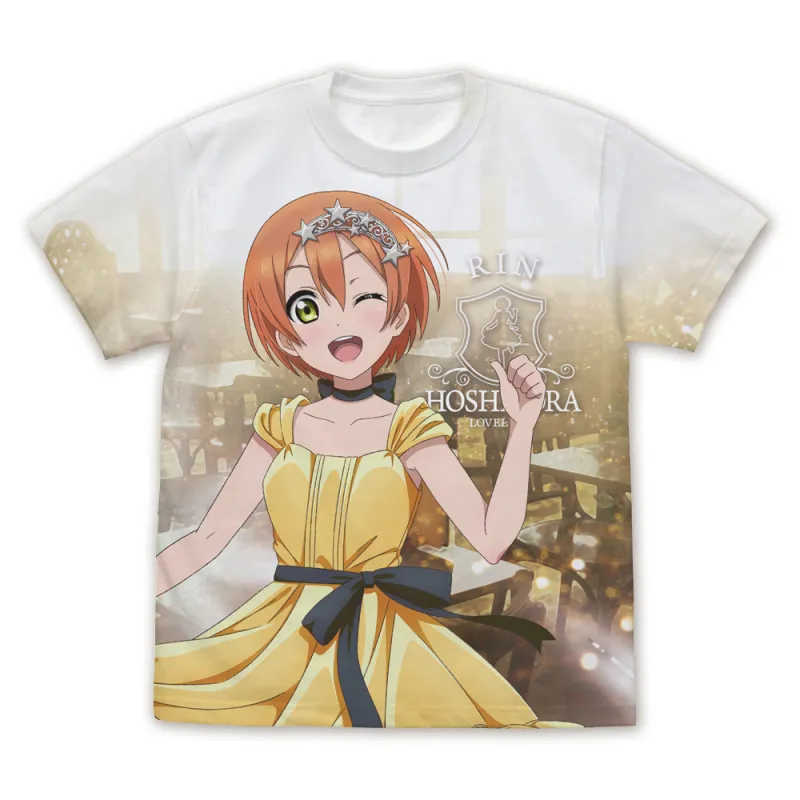 描き下ろし 星空 凛 フルグラフィックTシャツ パーティードレス2024/WHITE-L