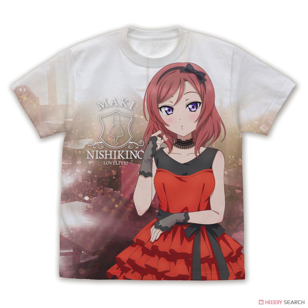 描き下ろし 西木野真姫 フルグラフィックTシャツ パーティードレス2024/WHITE-S 2