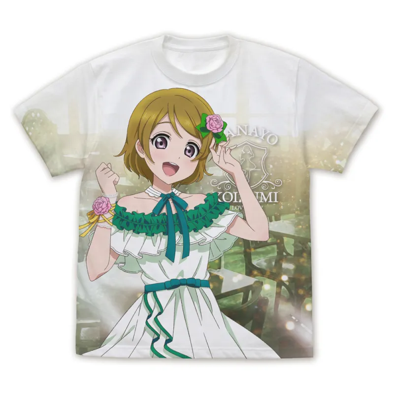 描き下ろし 小泉花陽 フルグラフィックTシャツ パーティードレス2024/WHITE-S