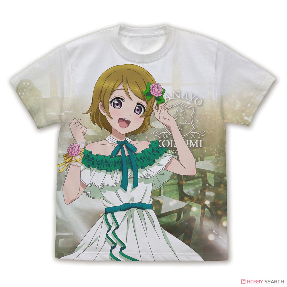 描き下ろし 小泉花陽 フルグラフィックTシャツ パーティードレス2024/WHITE-L 2