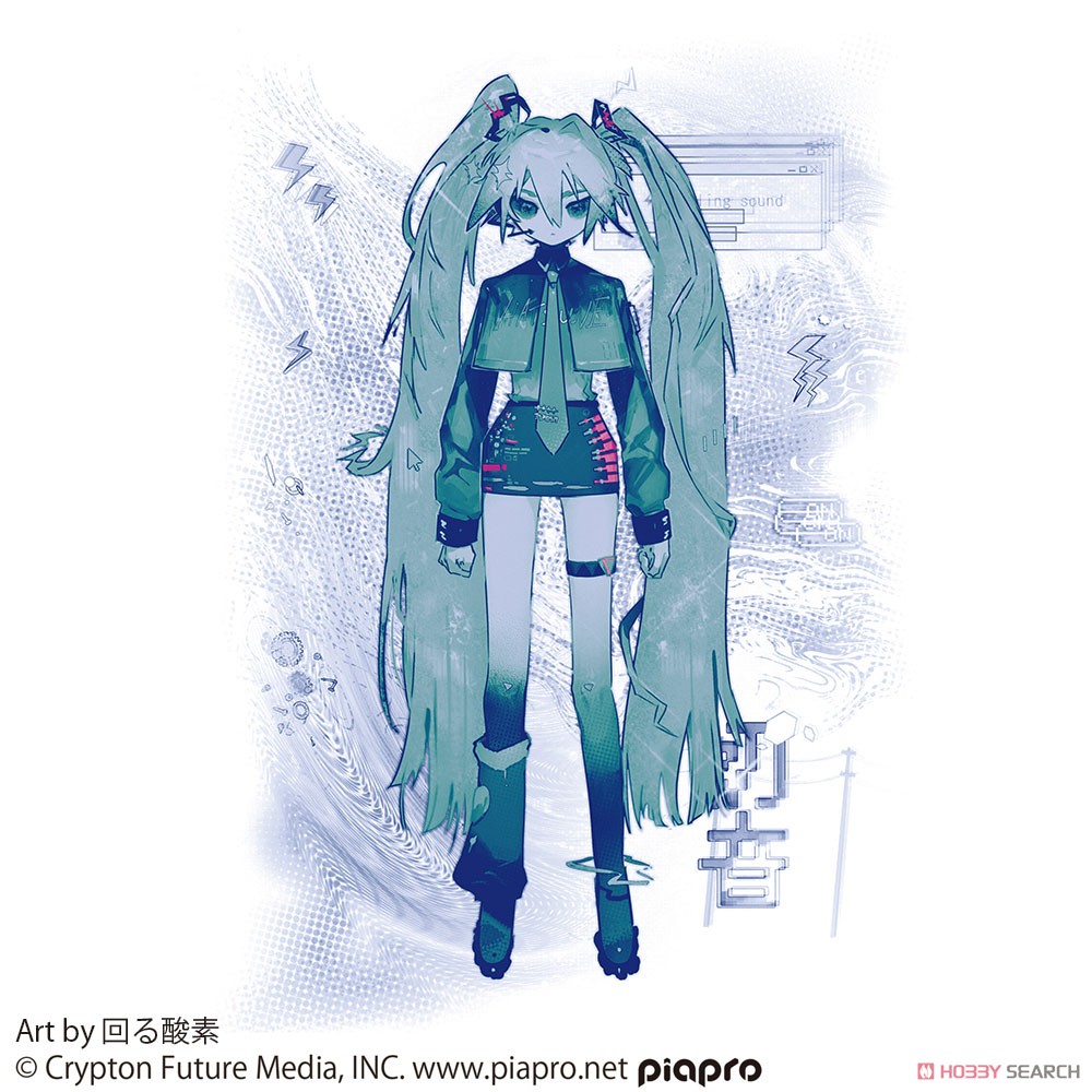 初音ミク Tシャツ 回る酸素 Ver./WHITE-L 3