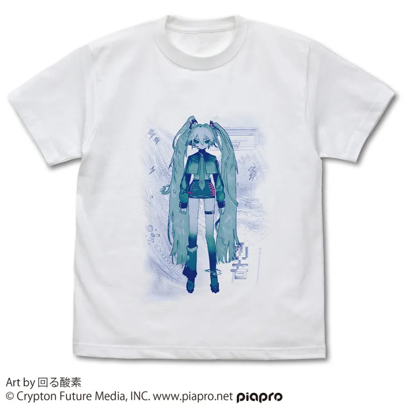 初音ミク Tシャツ 回る酸素 Ver./WHITE-L