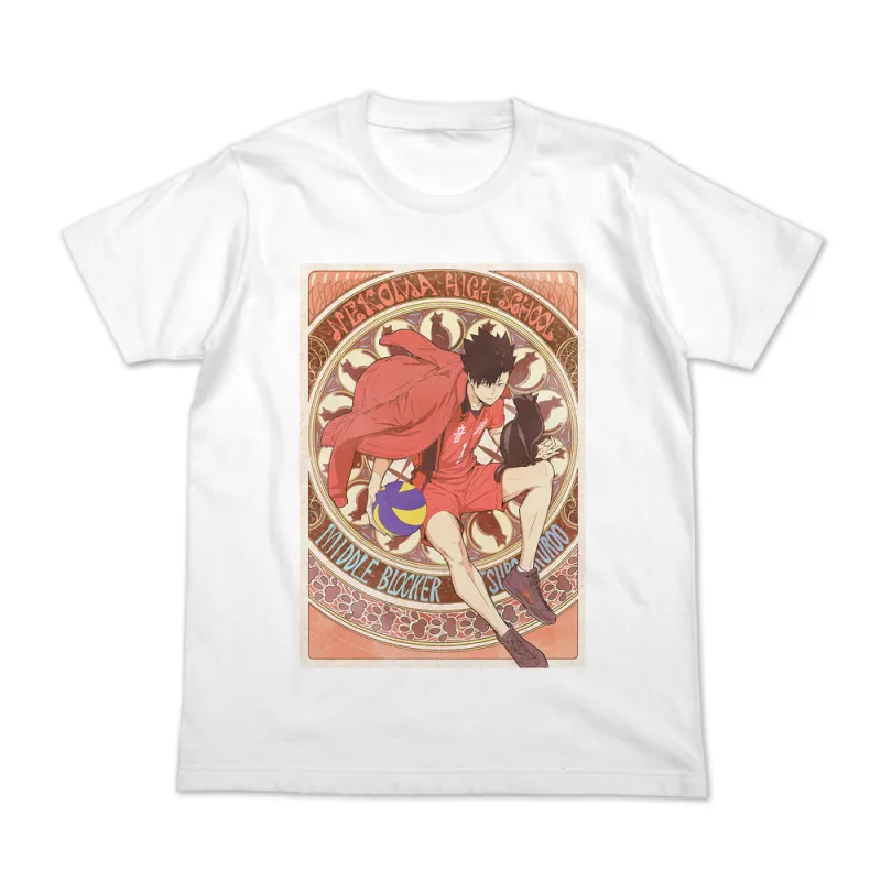 黒尾鉄朗 フルカラーTシャツ 飛翔Ver./WHITE-S