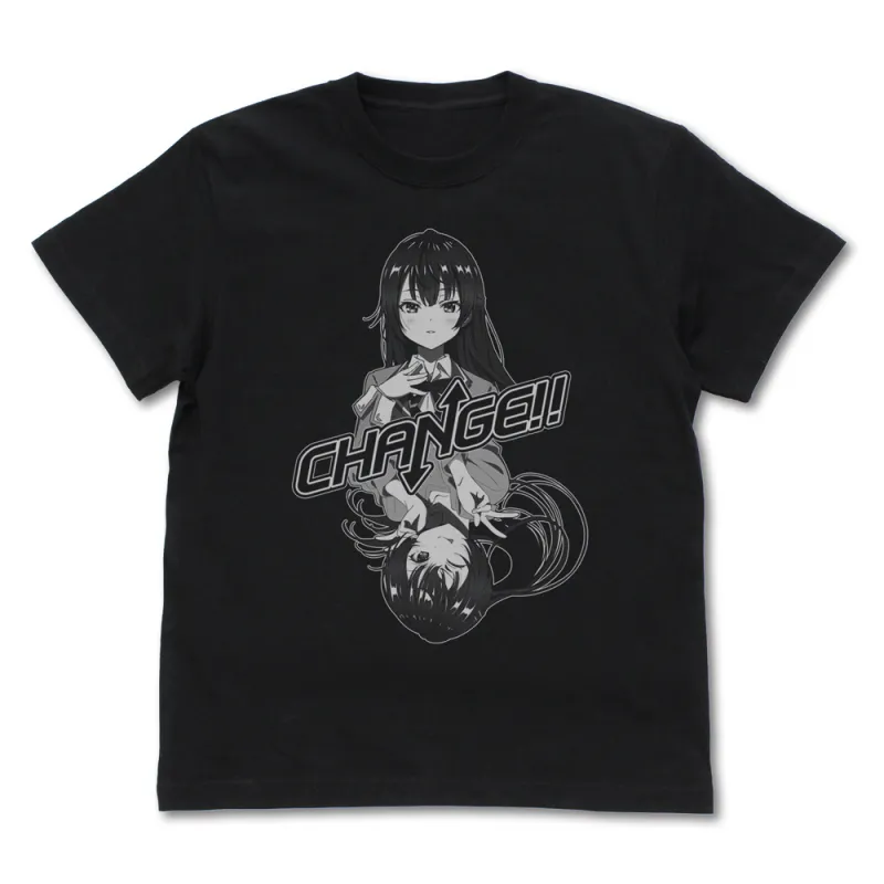周防有希のCHANGE Tシャツ/BLACK-S