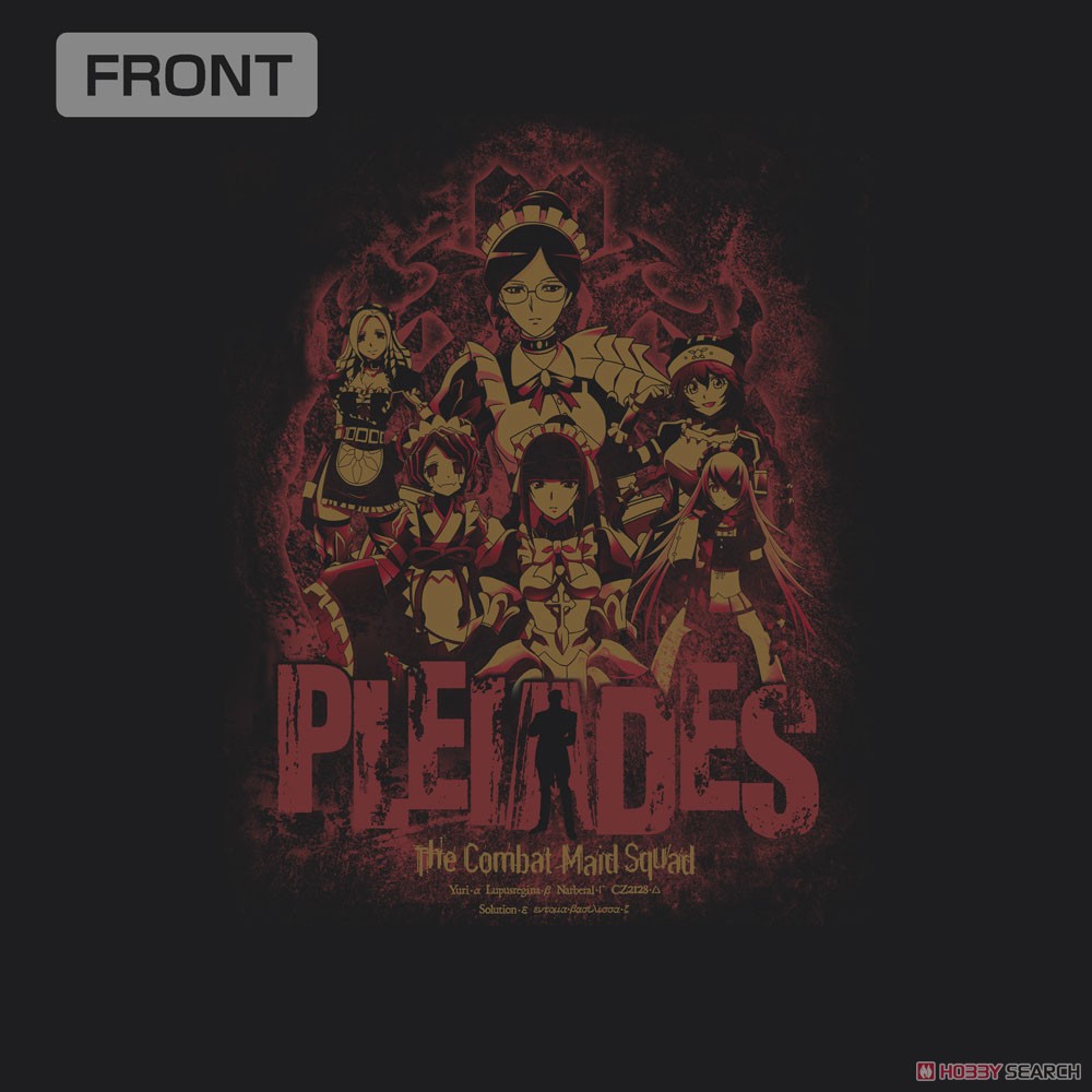 戦闘メイド隊《プレアデス》Tシャツ/BLACK-S 4
