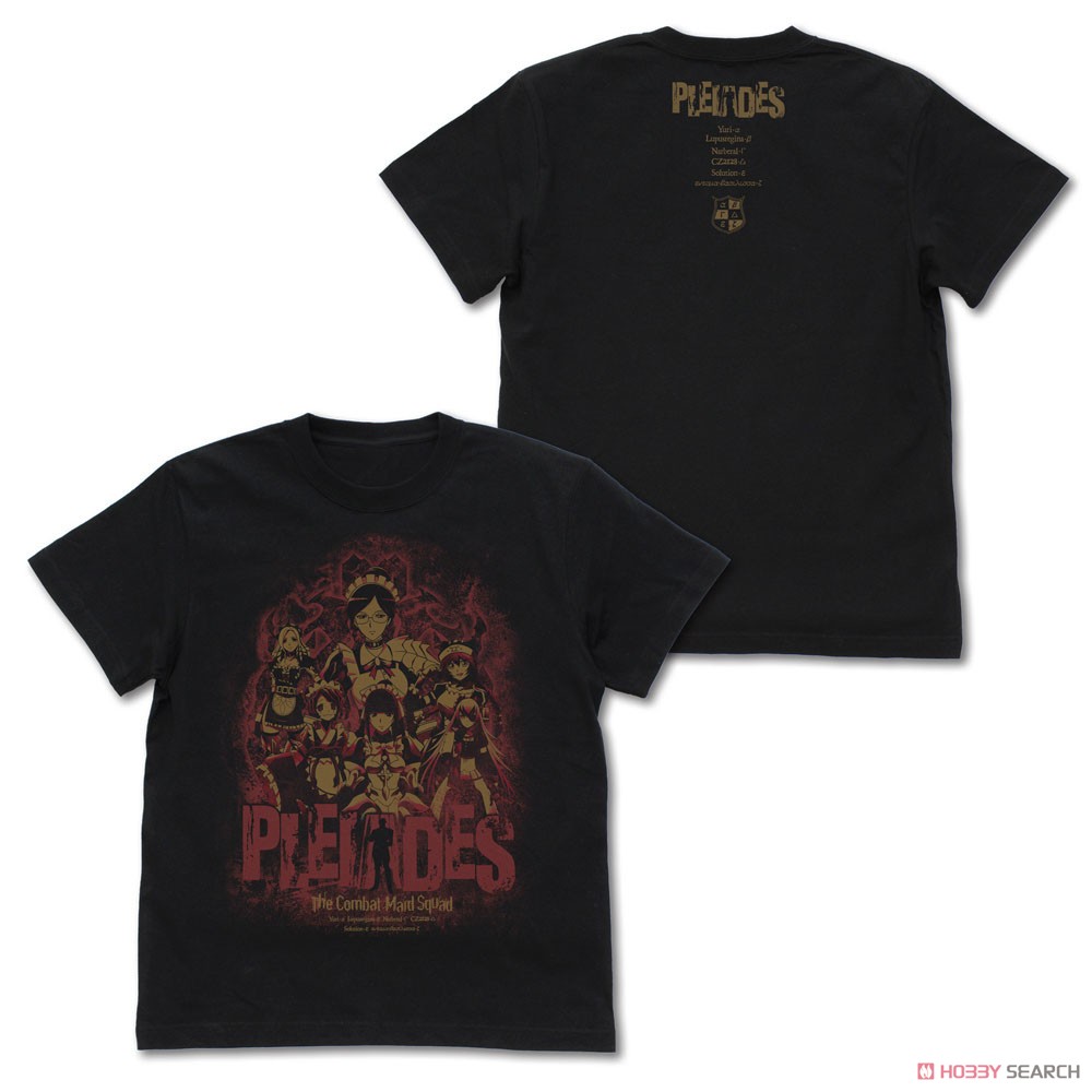 戦闘メイド隊《プレアデス》Tシャツ/BLACK-S 6