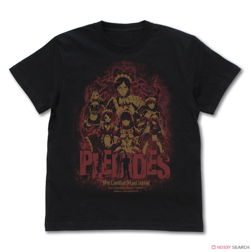 戦闘メイド隊《プレアデス》Tシャツ/BLACK-XL 2