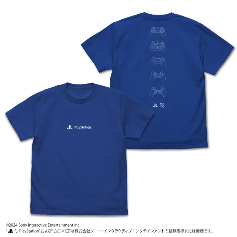 コントローラー Tシャツ for PlayStation/ROYAL BLUE-L