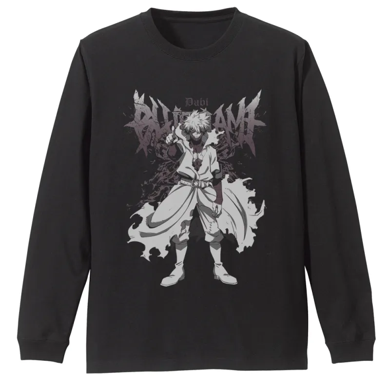 荼毘 袖リブロングスリーブTシャツ/BLACK-XL