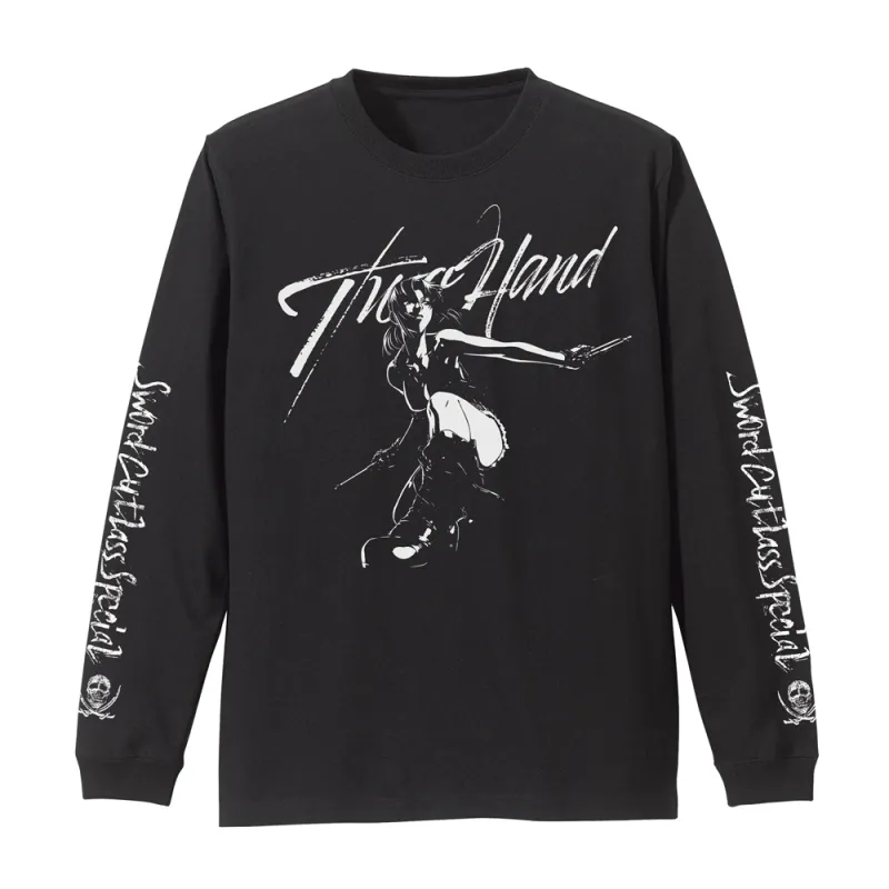 レヴィ 袖リブロングスリーブTシャツ/BLACK-XL