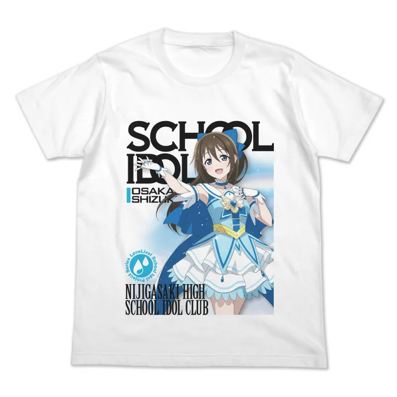 桜坂しずく フルカラーTシャツ オフィシャルカードゲームVer./WHITE-S