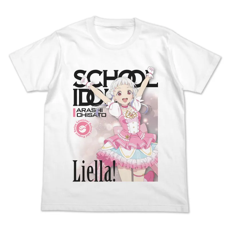 嵐 千砂都 フルカラーTシャツ オフィシャルカードゲームVer./WHITE-L