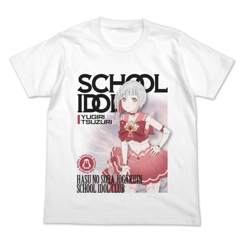 夕霧綴理 フルカラーTシャツ オフィシャルカードゲームVer./WHITE-M