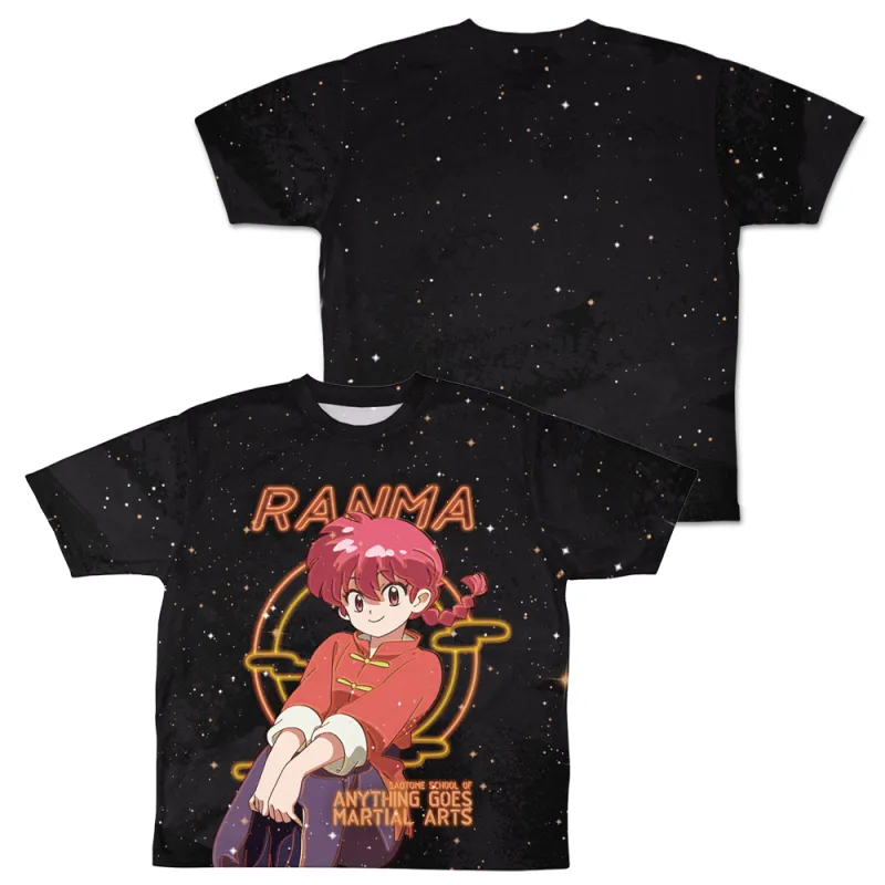 らんま 両面フルグラフィックTシャツ ネオンサインVer./M