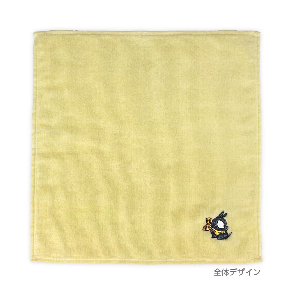 Pちゃん 刺繍ハンドタオル/LIGHT YELLOW 3