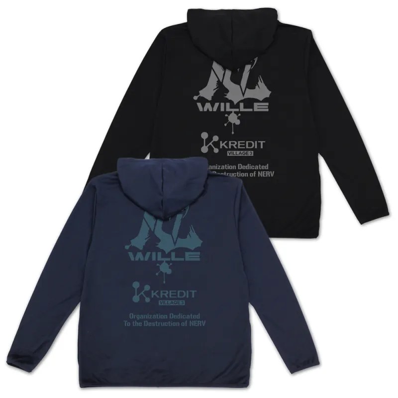 WILLE&KREDIT 薄手ドライパーカー/BLACK-XL