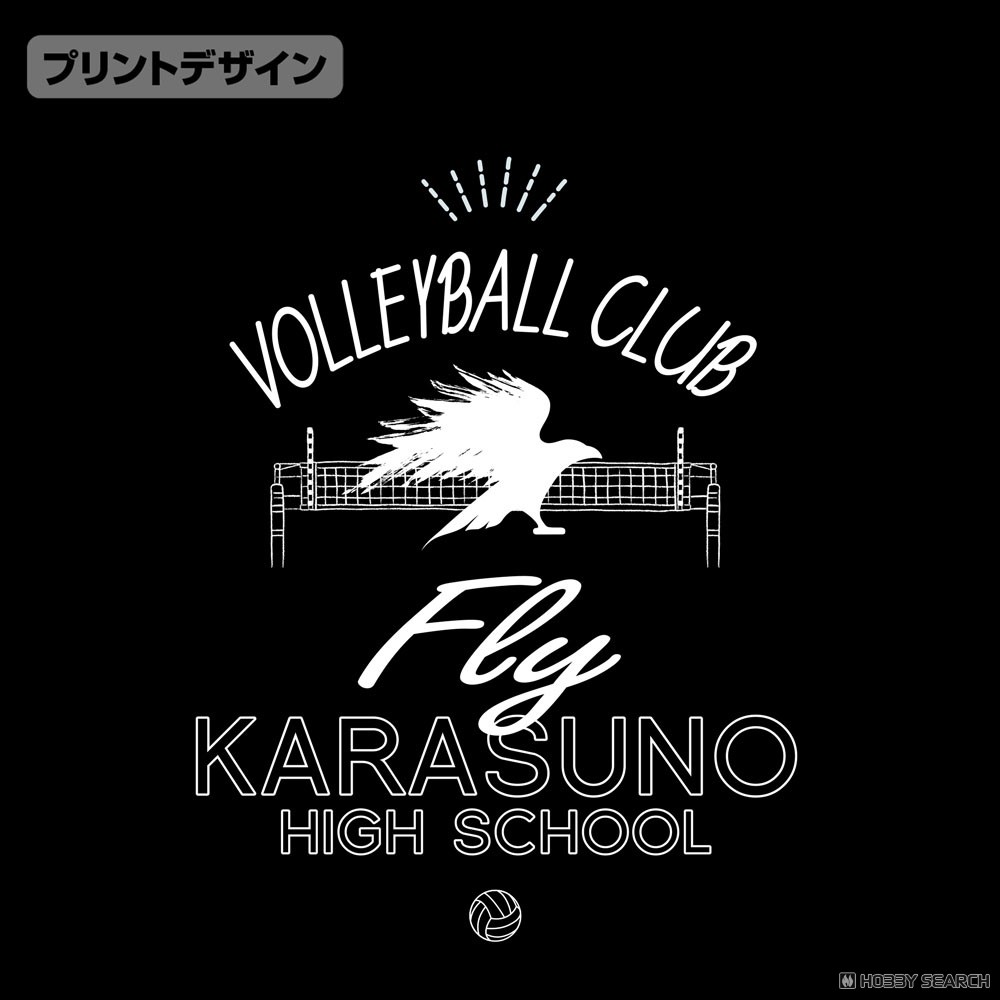烏野高校排球部 アイコンマークカレッジ Tシャツ/BLACK-XL 3