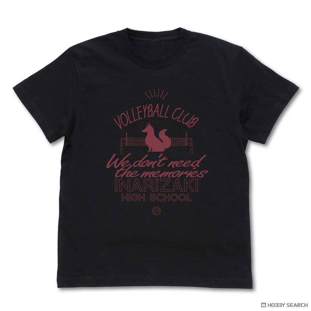 稲荷崎高校バレーボール部 アイコンマークカレッジ Tシャツ/BLACK-XL 2