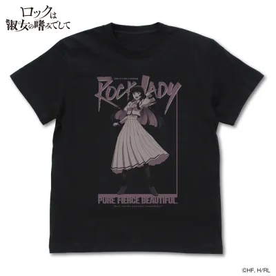 黒鉄音羽 Tシャツ/BLACK-L