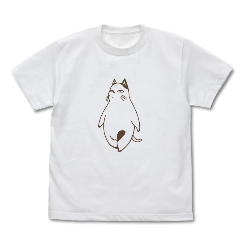 歩くコタツネコTシャツ/WHITE-M