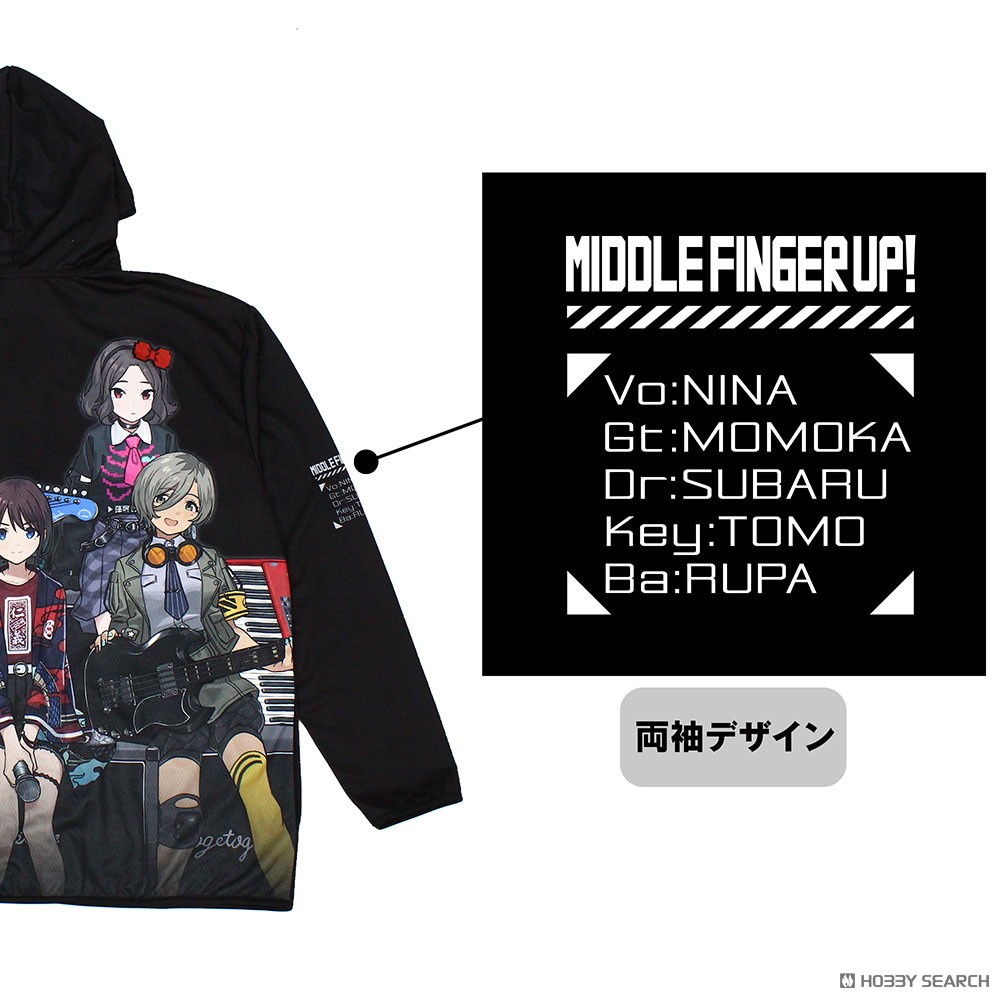 描き下ろし トゲナシトゲアリ フルグラフィックドライパーカー アー写Ver./XXL 5