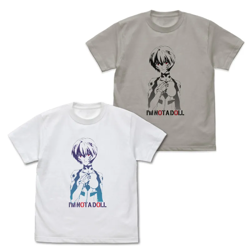 綾波レイ グラデーション Tシャツ/WHITE-M