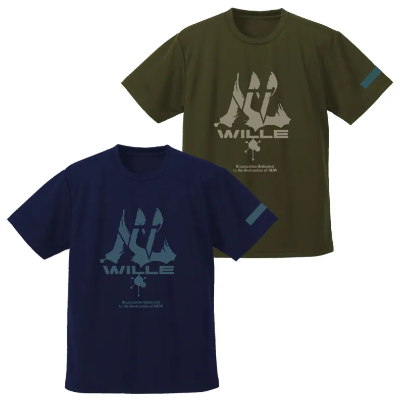 WILLE ドライTシャツ/NAVY-S