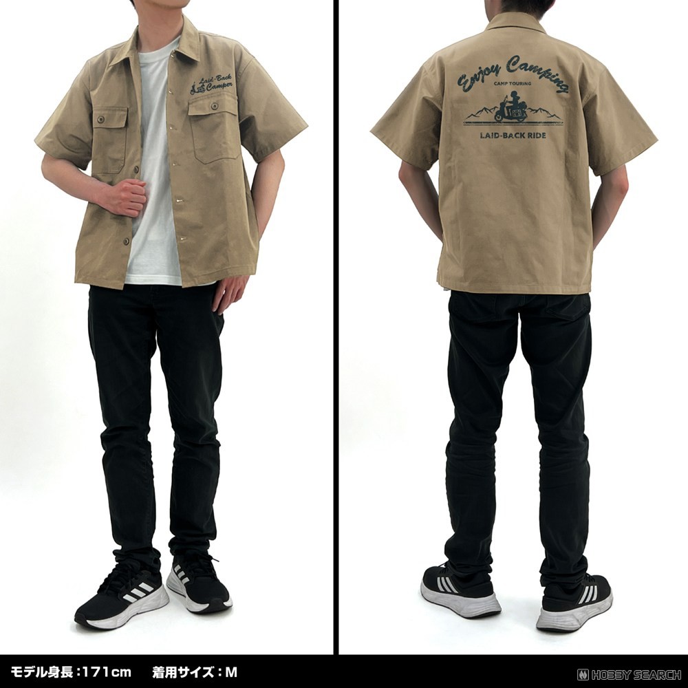 シルエットバイク志摩リン ワークシャツ/SAND KHAKI-XXL 7