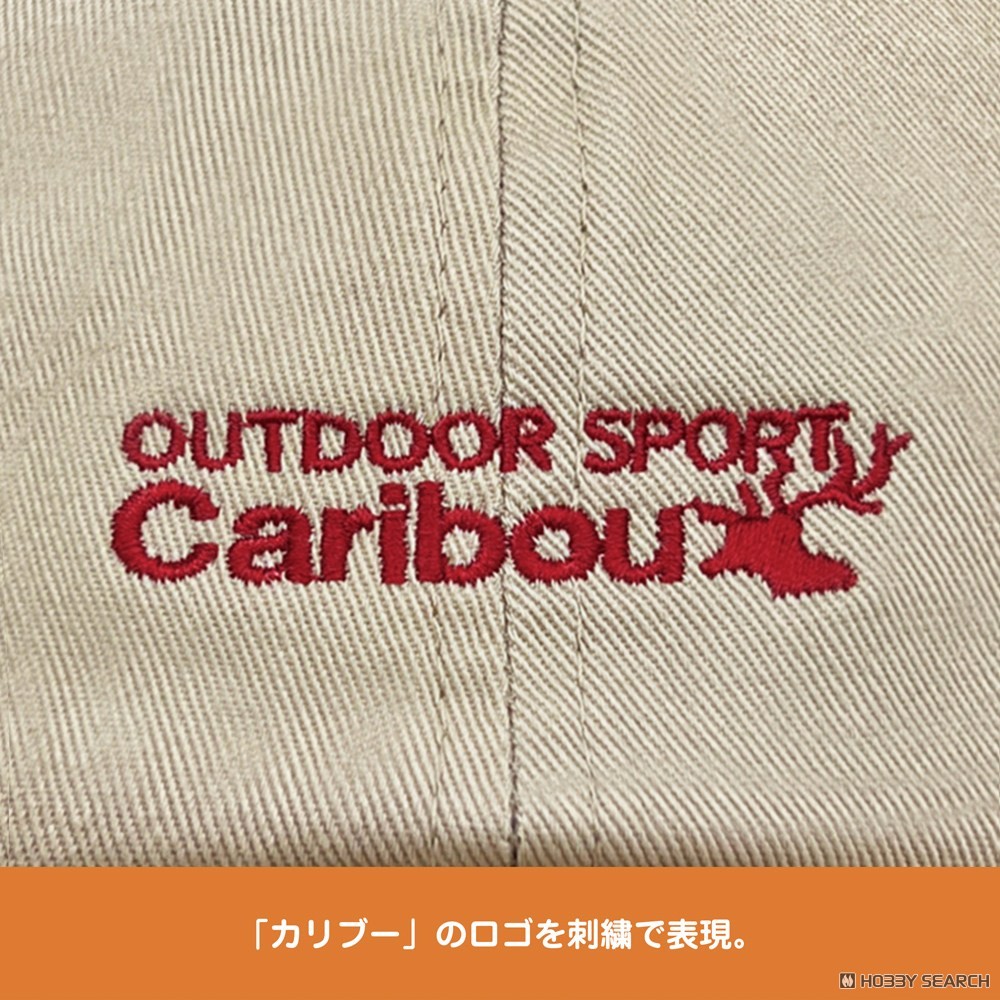 カリブー 刺繍ローキャップ/KHAKI 3