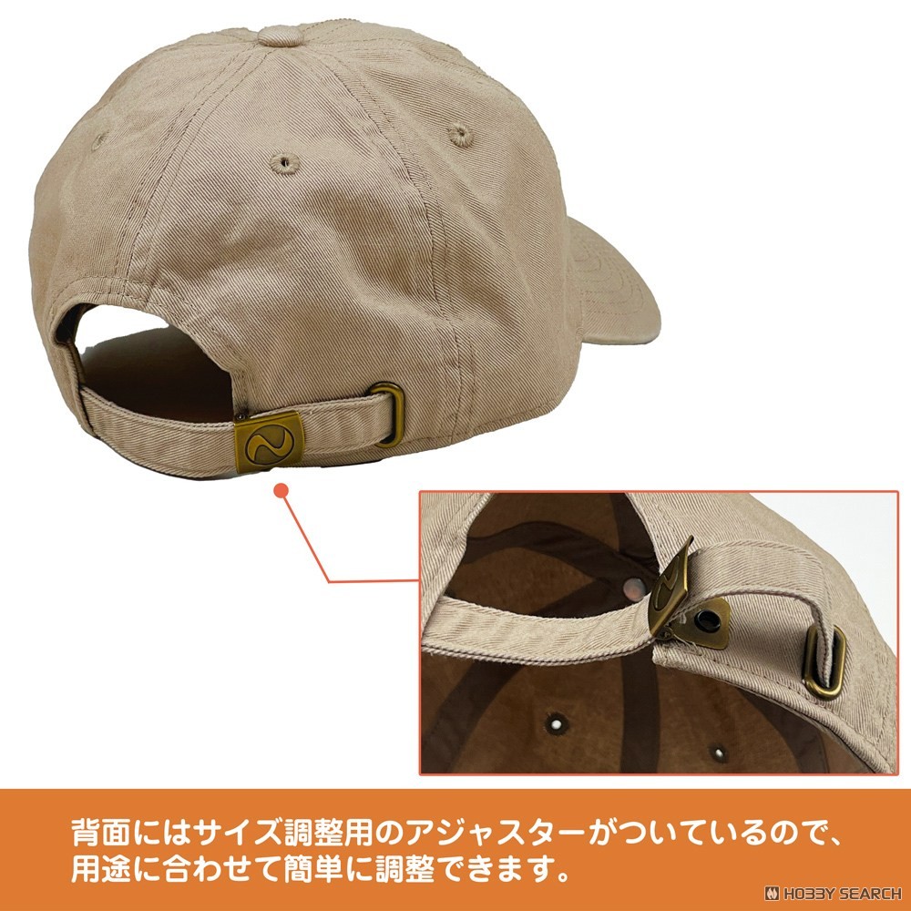 カリブー 刺繍ローキャップ/KHAKI 4