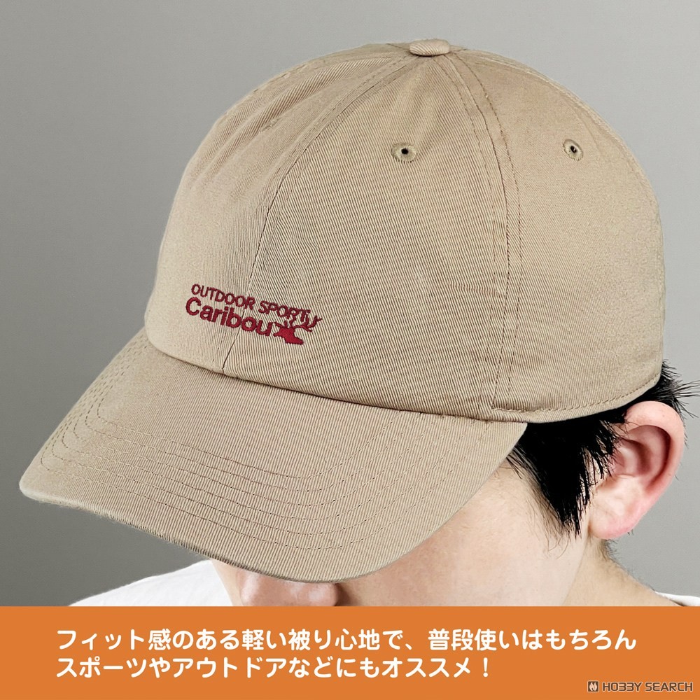 カリブー 刺繍ローキャップ/KHAKI 5