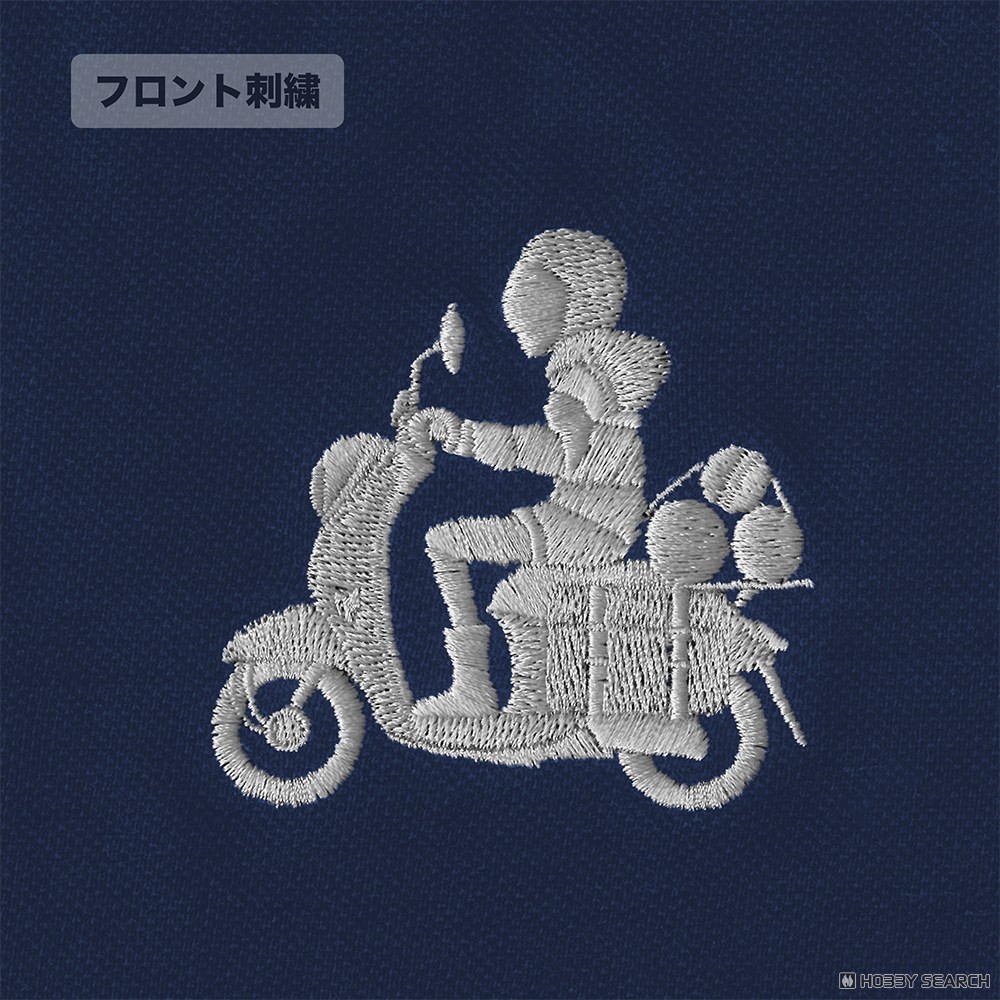 バイク志摩リン ワンポイント刺繍ポロシャツ/INDIGO-XL 3