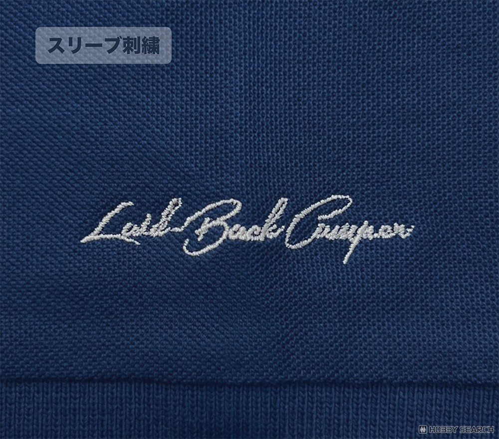 バイク志摩リン ワンポイント刺繍ポロシャツ/INDIGO-XL 4